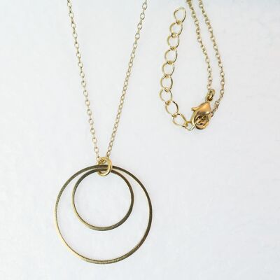 Short necklace, gold-plated