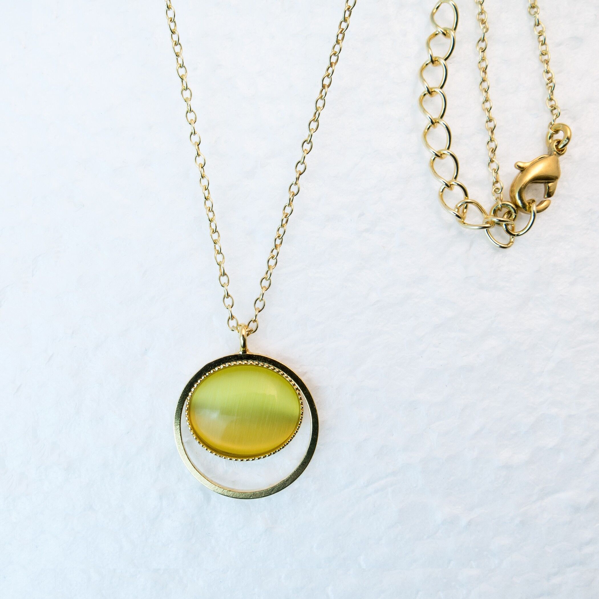 Halskette, vergoldet, gelb (K345.2)