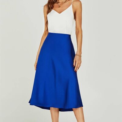 Midi Skirt In Royal Blue