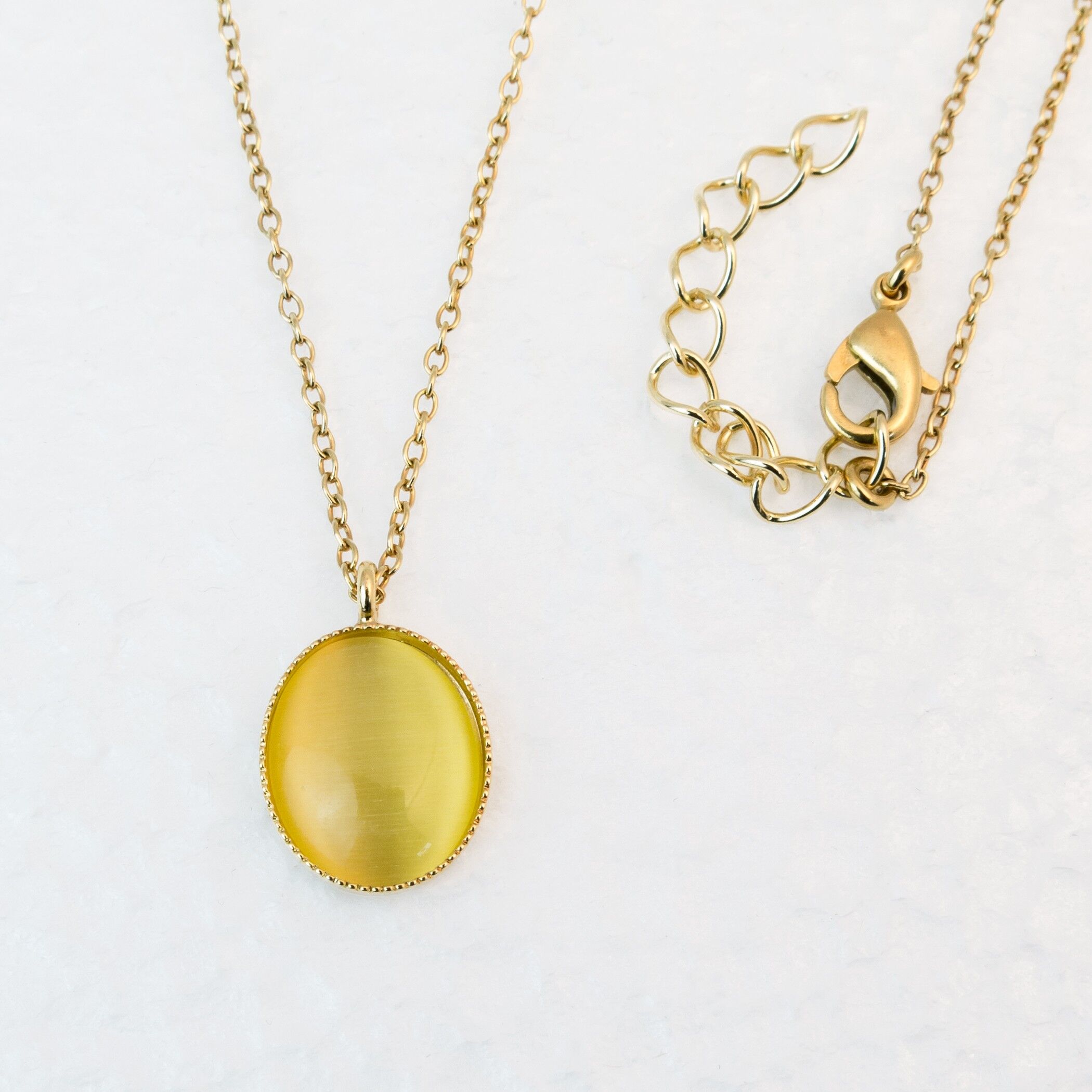 Necklace, gold-plated, yellow (K320.2)