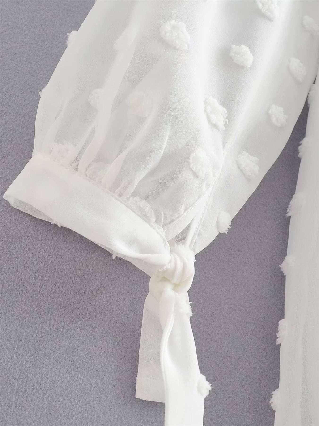 Mini abito bianco con una spalla