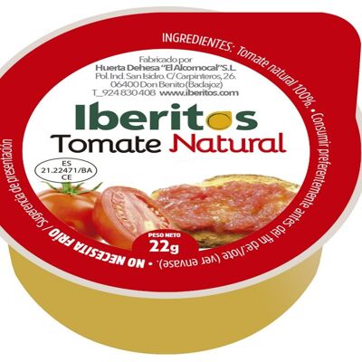 Tomate Natural - Bandeja de 18 unidades x 23 gramos - PRODUCTO VEGANO