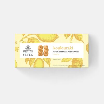 Koulouraki-Zitrone - Griechische handgemachte Butterkekse