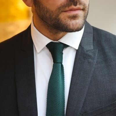 Knit Tie - Green
