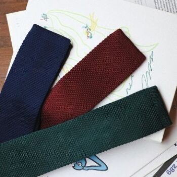 Cravate en tricot - Vert 3