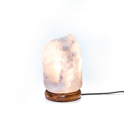 Lámpara de Sal Natural del Himalaya Blanca 1-2KG