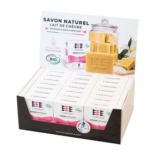 Pack Éclat Naturel - 21 Savons BIO au Lait de Chèvre - 21 x 100g