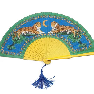 Lazy Leopards Hand-Fan
