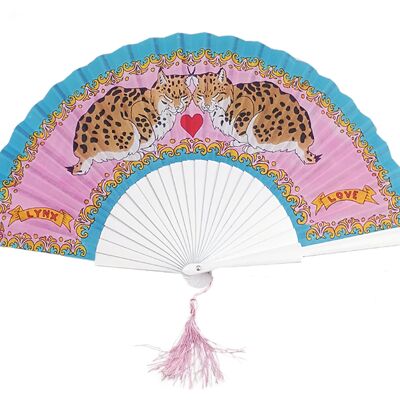 Love Lynxes Hand-fan