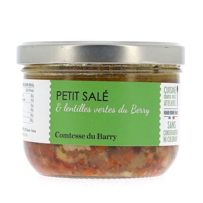 Petit salé & green Berry lentils