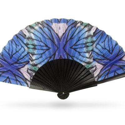 Blue Lyca Hand-Fan
