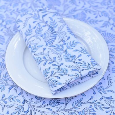Blue and White Botanical Napkin Set