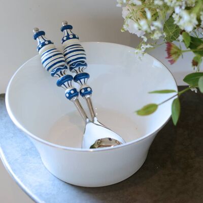 Hand Painted Serving Spoon Set with Gift Box