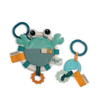 Dolce Ocean activity hanger & teether - Crab Shelly