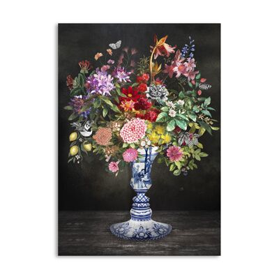 Melli Mello Flowers from Delft wall art 70x100cm
