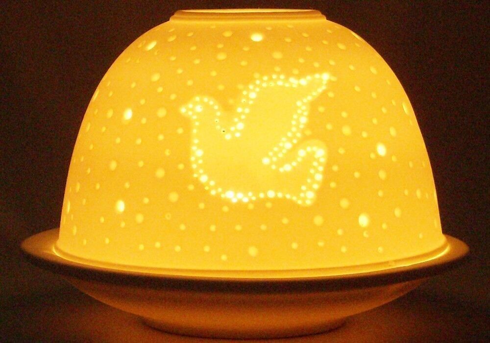 Dove Teelichthalter aus Porzellan - HV869