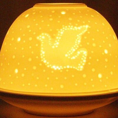 Dove porcelain tealight holder - HV869