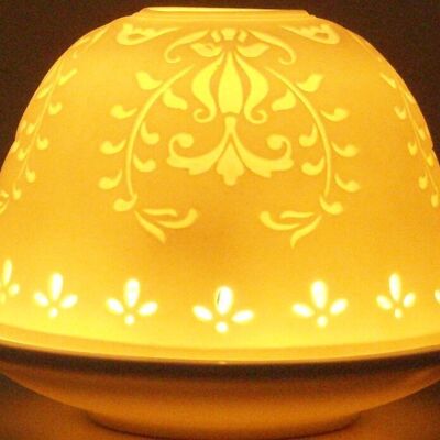 Patterned porcelain tealight holder - HV870