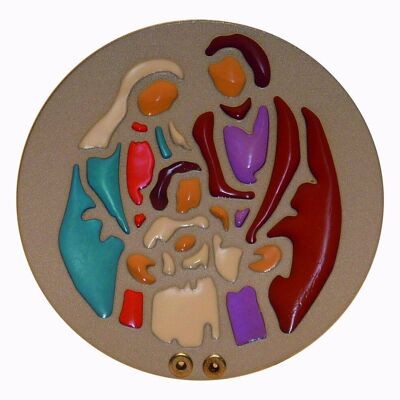 Photophore vitrail Sainte- Famille - PM892