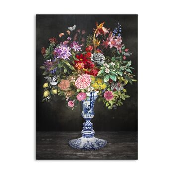 Melli Mello Fleurs de Delft art mural 70x100cm 1