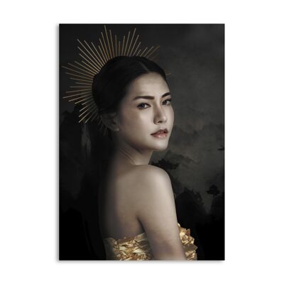 Melli Mello Reina de Asia mural 70x100cm