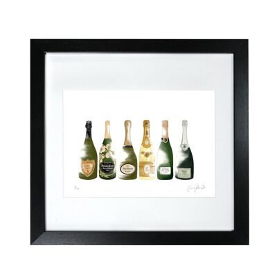 Champagne  - Framed Limited Edition Print