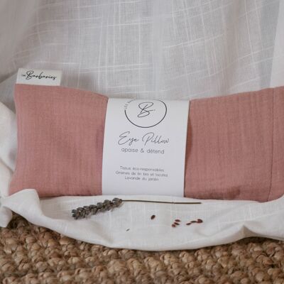 Eye pillow : coussin yeux relaxant - Vieux Rose uni