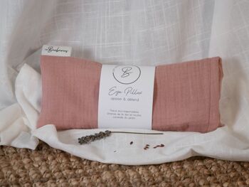 Eye pillow : coussin yeux relaxant - Vieux Rose uni 1