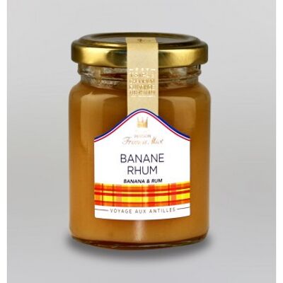 Confiture de banane rhum au sucre de canne