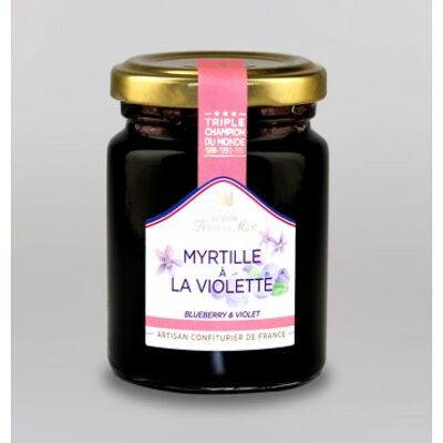 Confiture myrtille a la violette au sucre de canne