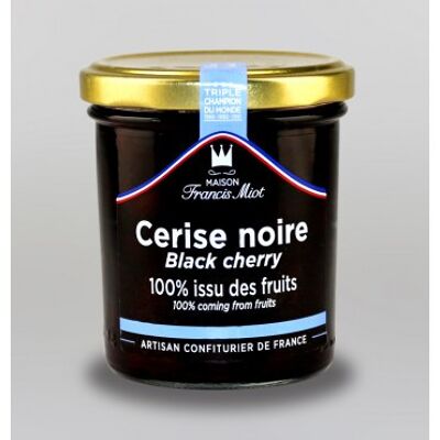 Confiture de cerise noire 100 % issu des fruits