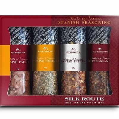 Spanish Spice Journey Geschenkset von Silk Route Spice Company – 4 x 100 ml Mini Grinder