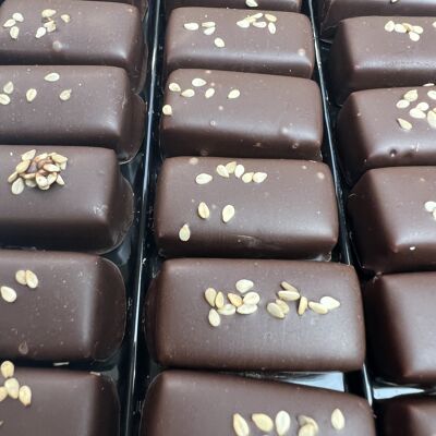 Sesame praline chocolate candy