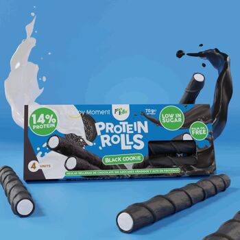 Rouleaux Protéinés Biscuits Noirs 70g 2