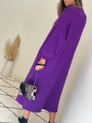 Robe pull violette Julie 2