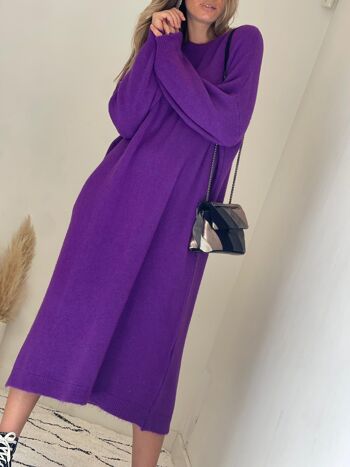 Robe pull violette Julie 4