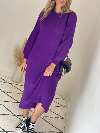 Robe pull violette Julie 6