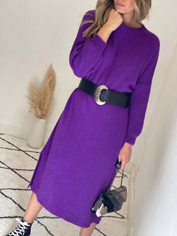 Robe pull violette Julie 8