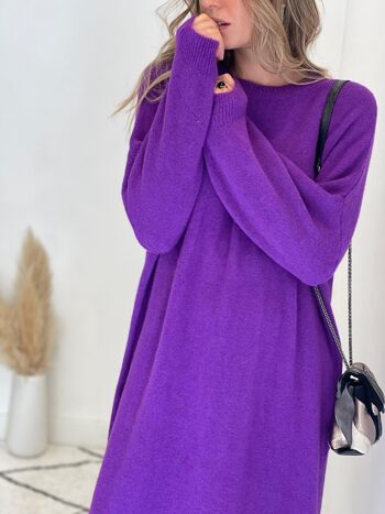 Robe pull violette Julie 9