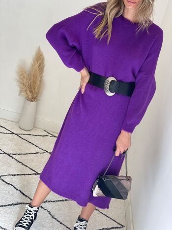 Robe pull violette Julie 10