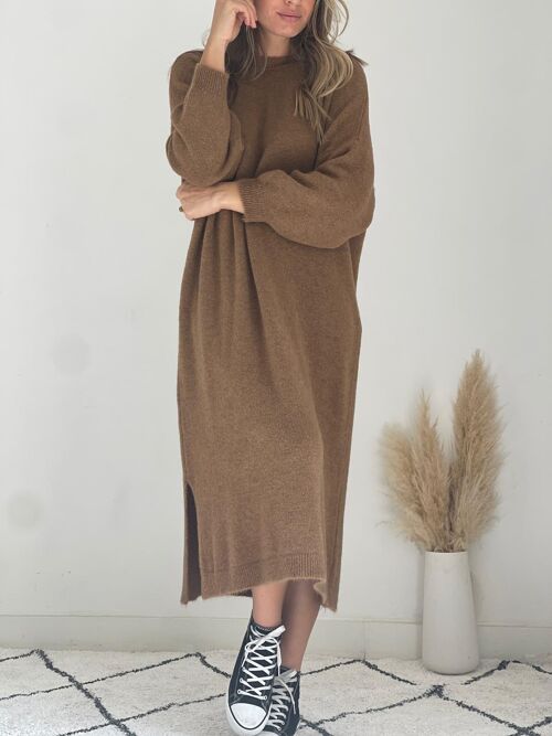 Robe pull camel Julie