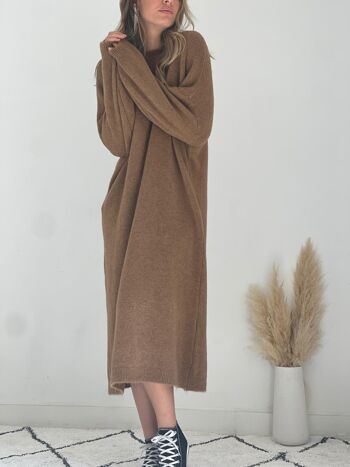 Robe pull camel Julie 3