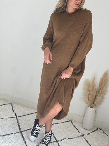 Robe pull camel Julie 7