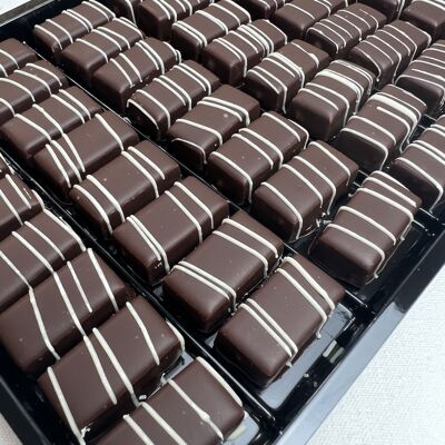 Ganache banana rum chocolate candy