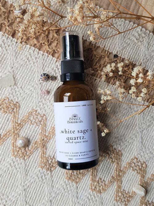 White Sage & Quartz Sacred Space Mist