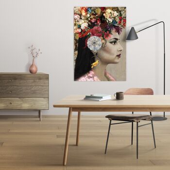 Melli Mello Tête pleine de fleurs déco murale 70x100cm 2