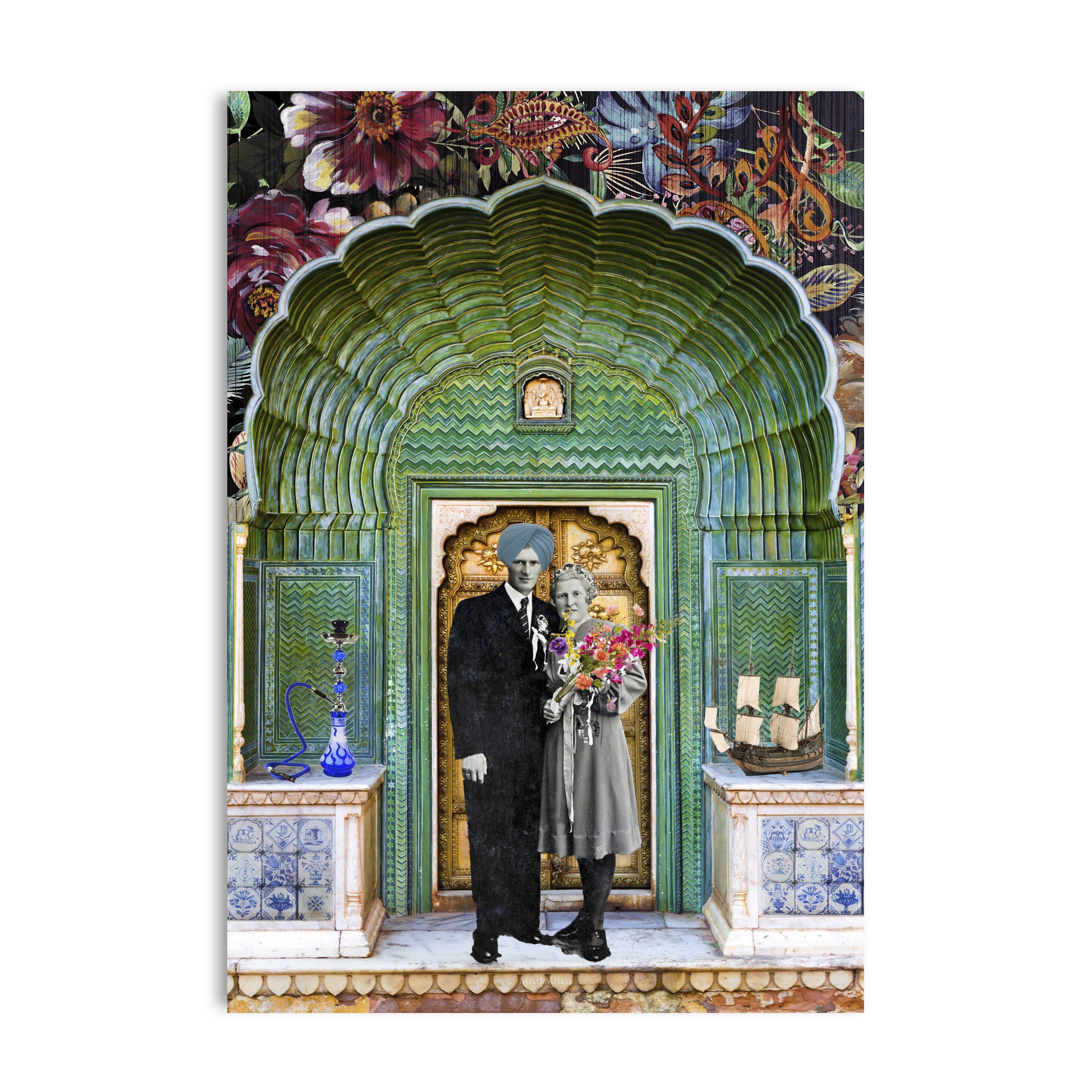 Melli Mello Arte murale Scontro culture 70x100cm