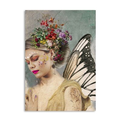 Melli Mello Butterfly angel wall art 70x100cm
