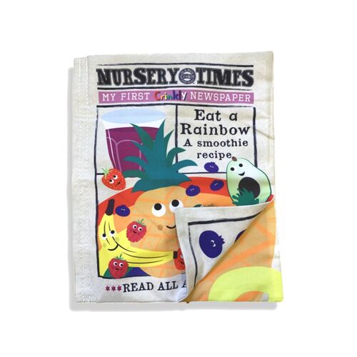 Nursery Times Crinkly Newspaper - Rainbow Smoothie
