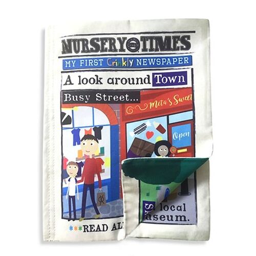 Nursery Times Crinkly Newspaper - Busy Town